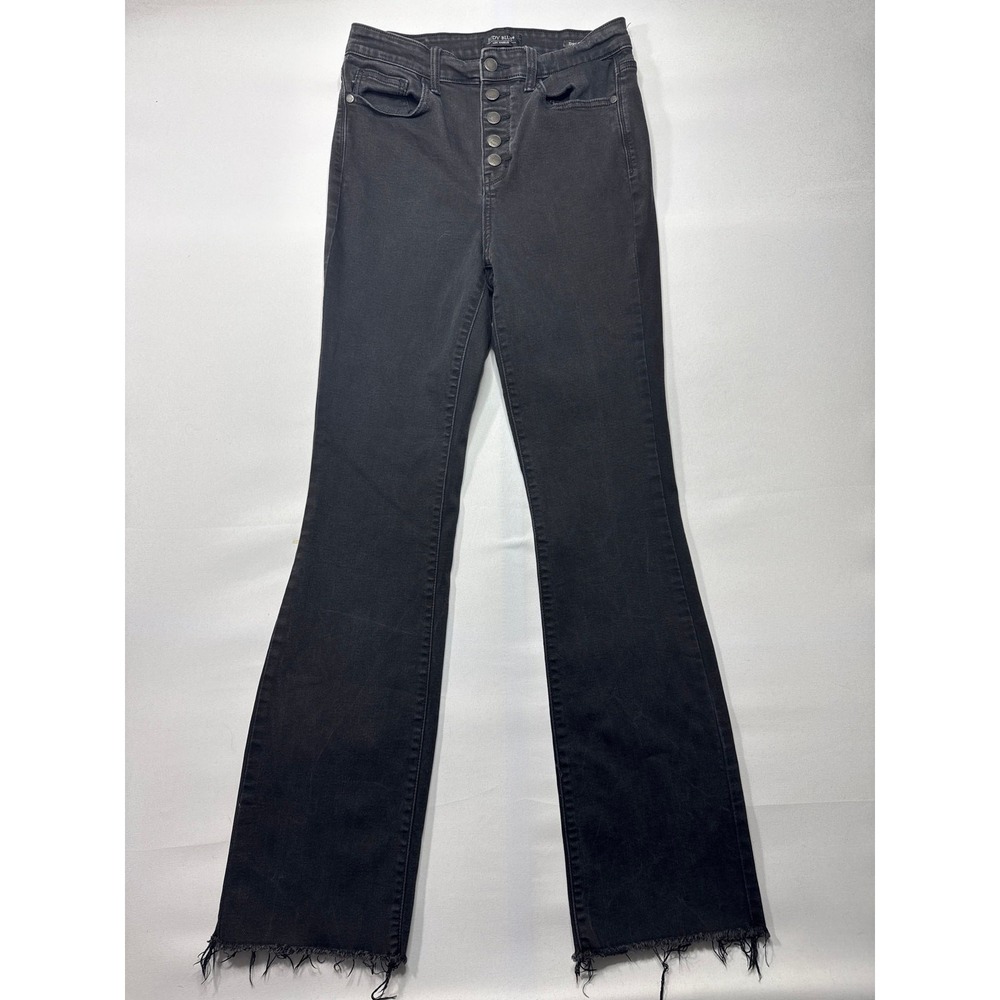 Judy Blue Women's Raw Hem Bootcut Black Jeans - Size 9/29 (29x31.5)
